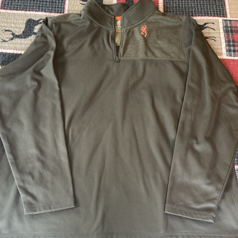 Mens Browning long sleeve zip up
